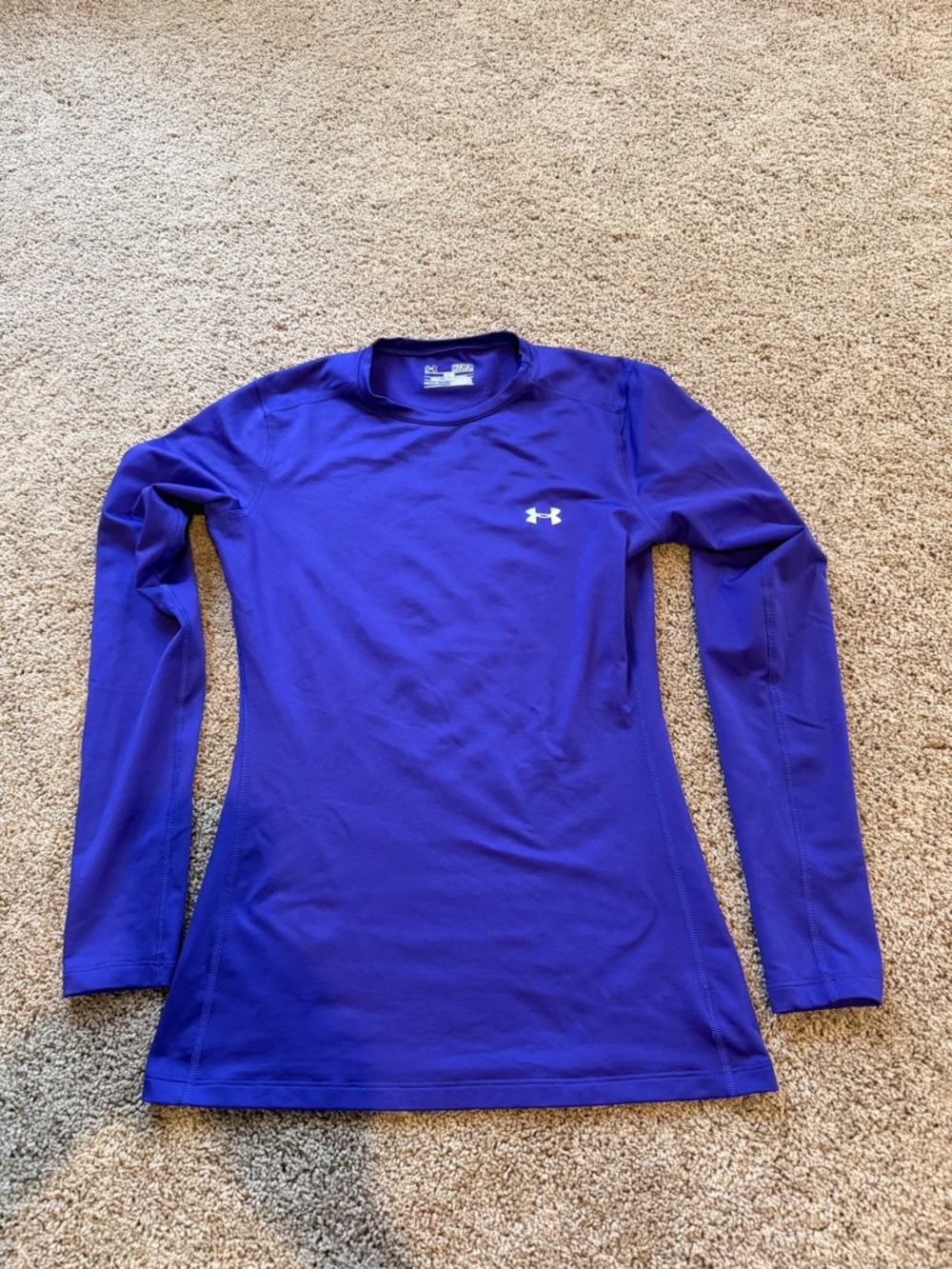 Under Armour Deep Purple ColdGear Fitted Long Sleeve